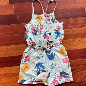 Tea Collection smocked romper size 10